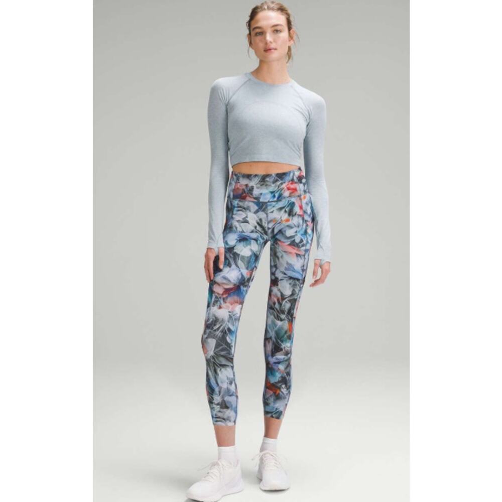 Lululemon Leggings Women 12 Fast and Free High-Rise 25" Luminescent Floral Multi